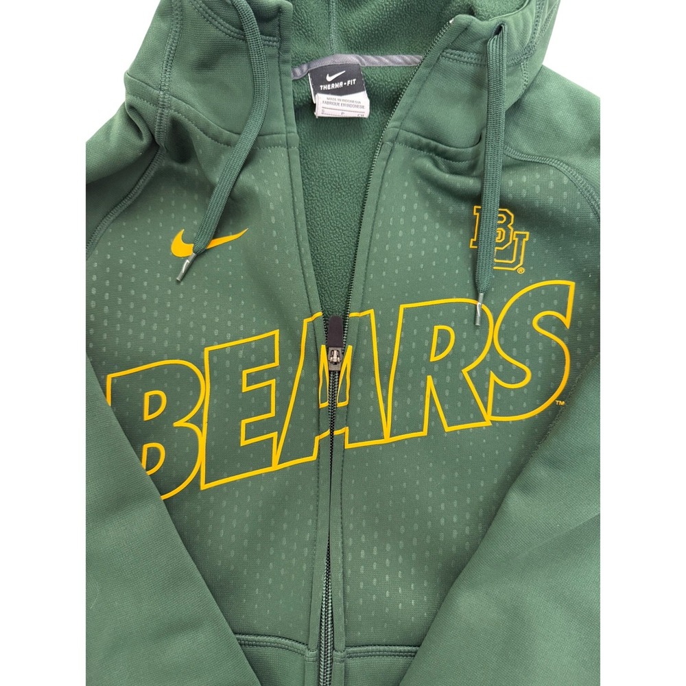 Nike Baylor Bears Therma-FIT‎ Full Zip Jacket Men's Small Slim Fit